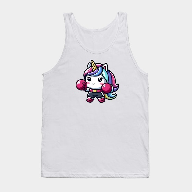 Boxing Unicorn Olympics 🥊🦄 - Knockout Cuteness! Tank Top by Pink & Pretty